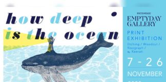 HOW DEEP IS THE OCEAN 7 – 26 NOVEMBER 2020 HOW DEEP IS THE OCEAN Print Exhibition Etching / Woodcut / Risograph 7 - 26 NOVEMBER 2020 at Emptyday Gallery
