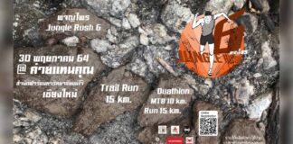 ผจญไพร วิ่งใส่ป่า Jungle Rush 6 ผจญไพร วิ่งใส่ป่า Jungle Rush 6 วันอาทิตย์ที่ 30 พฤษภาคม 2564 ณ ค่ายแทนคุณ สำนักฟาร์มมหาวิทยาลัยแม่โจ้ อำเภอสันทราย จังหวัดเชียงใหม่
