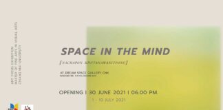 Space in the Mind Art exhibition by Nachapon Khutanawanitpong Space in the Mind Art exhibition by Nachapon Khutanawanitpong นิทรรศการเปิดให้เข้าชมวันที่ 1-10 กรกฏาคม พ.ศ. 2564 เวลา 10.00 - 18.00 น. ณ Dream Space Gallery CNX