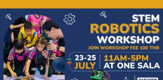ONE NIMMAN STEM ROBOT WORKSHOP ONE NIMMAN STEM ROBOT WORKSHOP 23-25 กรกฏาคม 2564 เวลา 17.00 น. ที่ ONE NIMMAN