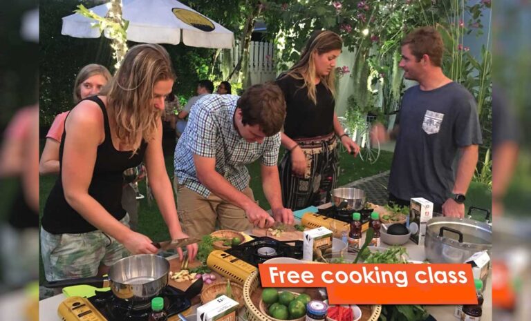 Free Thai Cooking Class this Thursday 26 May 2022 5.30pm - 6.30pm at Hostel Lullaby Chiangmai