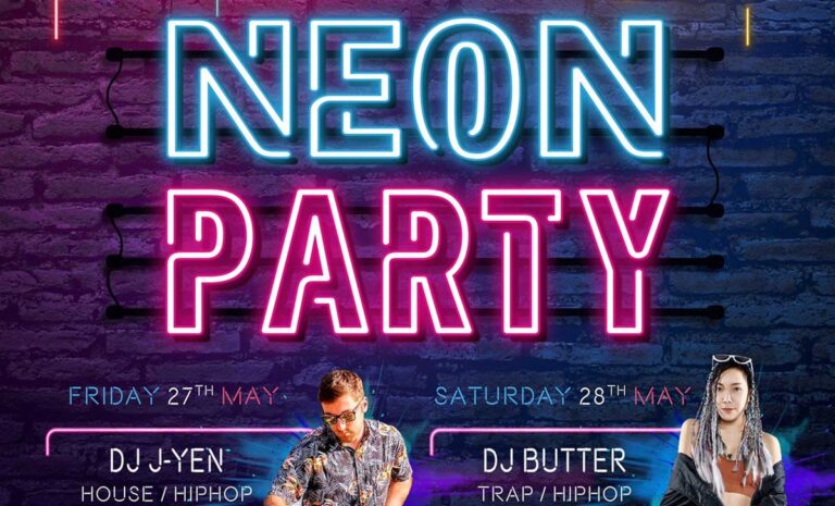 Neon Party วันที่ 27-28 พฤษภาคม 2565 เวลา 17.00-23.00 น. ณ Wishbeer Chiang Mai