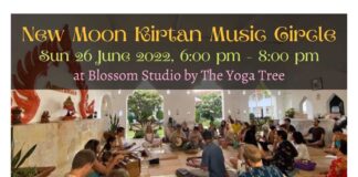 New Moon Kirtan Music Circle New Moon Kirtan Music Circle วันอาทิตย์ที่ 26 มิถุนายน 2022 เวลา 18:00 – 20:00 at Blossom Studio by The Yoga Tree