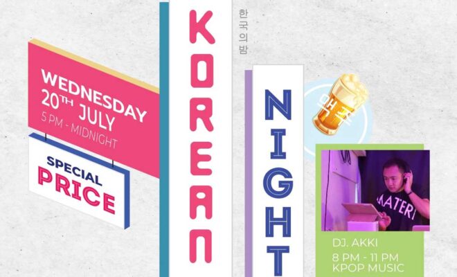 Korean Night วันพุธที่ 20 กรกฎาคม 2022 เวลา 17:00 – 23:59 ณ Wishbeer Chiang Mai 안녕하세요 it’s K-POP appreciation night!! Come join us