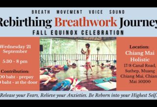 Rebirthing Breathwork Journey - CM Holistic วันพุธที่  21 กันยายน 2565 เวลา 17.30-20.00 น. ณ Chiang Mai Holistic