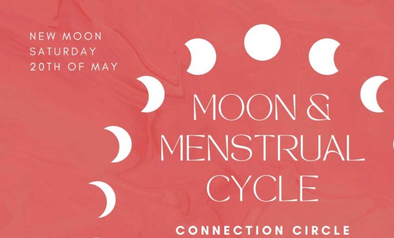 Moon & Menstrual Cycle Connection Circle