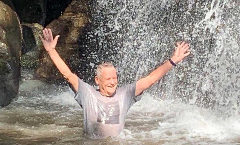 Sunday Stroll with Pop. Waterfall walk