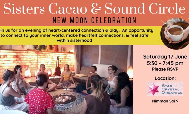 Sister’s Cacao & Sound Ceremony: New Moon Celebration