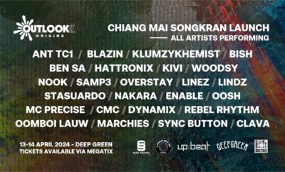 Outlook Festival: Chiang Mai Songkran Launch On April 13th-15th,2024 at the vibrant Deep Green venue from 12pm to 12am
