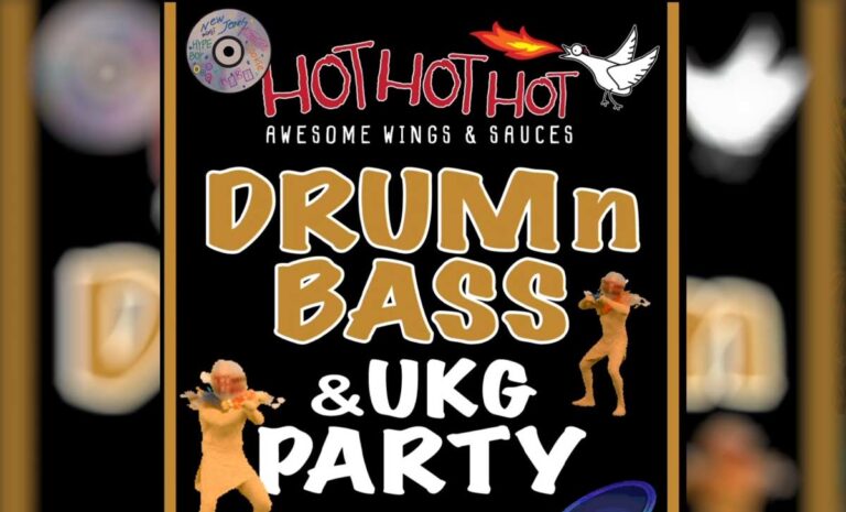 Drum n Bass + UKG party. on 27 September 2025 from 7PM until midnight. at Hot Hot Hot.