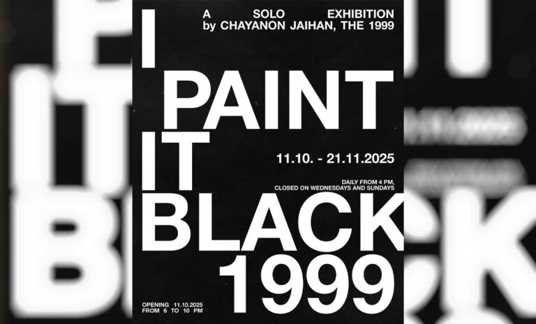 “I PAINT IT BLACK1999” – a solo exhibition by Chayanon Jaihan, THE 1999 From 11 October 2025 - 21 November 2025 at HEAD HIGH Second Floor