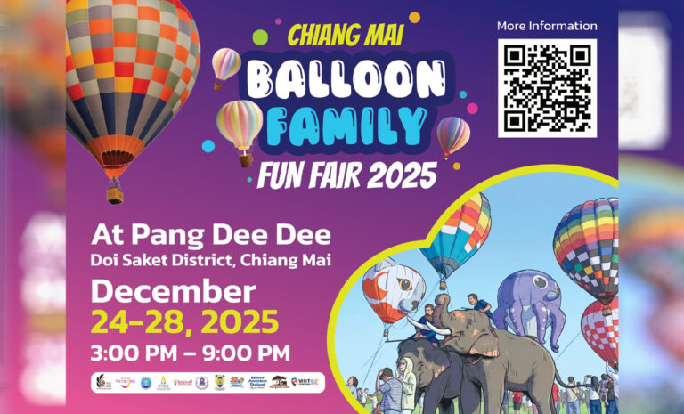 ChiangMai Family Fun Fair 2025 ระหว่างวันที่ 24 - 28 ธันวาคม 2568 เวลา 15.00 น -21.00 น ณ ปางดีดี (ท่ารั้ว-ต.สันปูเลย อ.ดอยสะเก็ด)for the good times