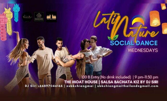 WEDNESDAY Latin Nature Social Dance | Salsa Bachat Kiz on Wednesday, March 18th, 2026 from 9PM-11.30PM. at The Moat House