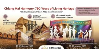 เชียงใหม่เมืองเทศกาลนานาชาติ ฉลอง 730 ปีเมืองเชียงใหม่ ครั้งที่ 2 เชียงใหม่เมืองเทศกาลนานาชาติ ฉลอง 730 ปีเมืองเชียงใหม่ วันที่ 18-19 เมษายน 2569 ตั้งแต่เวลา 10.00 น. - 21.00 น. ณ บริเวณลานพระบรมราชานุสาวรีย์สามกษัตริย์ และบริเวณลานพิพิธภัณฑ์พื้นถิ่นล้านนา อำเภอเมืองเชียงใหม่ จังหวัดเชียงใหม่