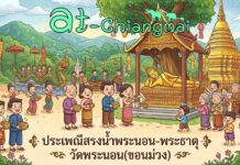 ประเพณีสรงน้ำพระนอน-พระธาตุ วัดพระนอน(ขอนม่วง) ต.ดอนแก้ว อ.แม่ริม ประเพณีสรงน้ำพระนอน-พระธาตุ วัดพระนอน(ขอนม่วง) วันที่ 13-15 มิถุนายน 2569 ณ วัดพระนอน(ขอนม่วง) บ้านพระนอน ตำบลดอนแก้ว อำเภอแม่ริม จังหวัดเชียงใหม่