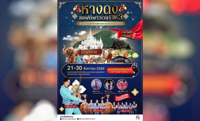 หางดงซอฟพาวเวอร์ ปี 3 ที่ลานกิจกรรมข้างโรงเรียนหางดงรัฐราษฎร์อุปถัมภ์ ณ ลานกิจกรรมข้างโรงเรียนหางดงรัฐราษฎร์อุปถัมภ์ อำเภอหางดง จังหวัดเชียงใหม่